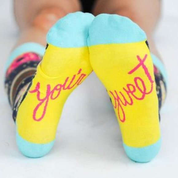 Mmm Donuts Crew Socks - Picture 2 of 2